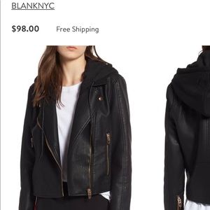 Blank NYC black leather jacket